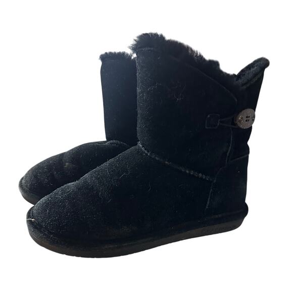 BearPaw Rosie Suede Shearing Lined Boots Size 8 - Picture 2 of 7